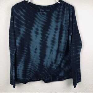 prAna Juliana Wrap Tie Dye Blue Sweater EUC • gently worn and loved